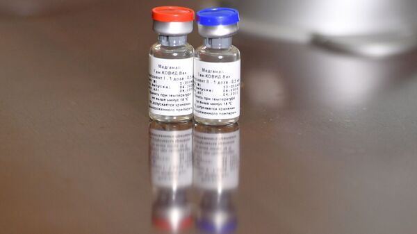 Первая в мире зарегистрированная вакцина от коронавируса COVID-19 Спутник V, разработанная Национальным центром эпидемиологии и микробиологии имени Н. Гамалеи. - 俄羅斯衛星通訊社