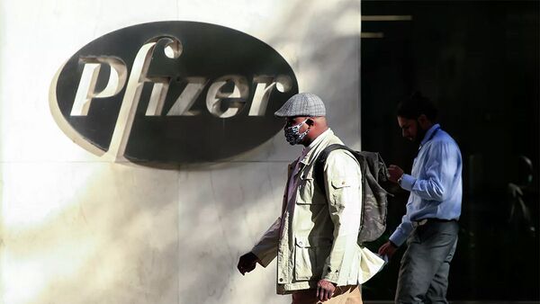 Офис компании Pfizer в Нью-Йорке  - 俄羅斯衛星通訊社