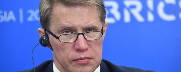 Министр здравоохранения РФ Михаил Мурашко на встрече Министров здравоохранения стран БРИКС. Министр здравоохранения РФ Михаил Мурашко на встрече Министров здравоохранения стран БРИКС. - 俄羅斯衛星通訊社