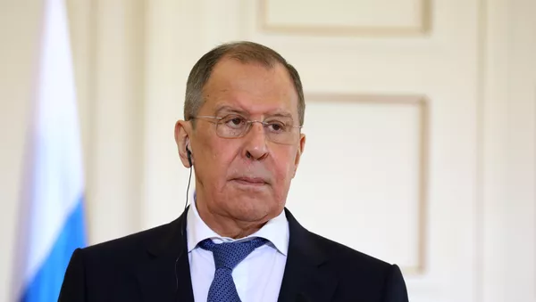 Министр иностранных дел России Сергей Лавров во время пресс-конференции по итогам встречи с министром иностранных дел Греции Никосом Дендиасом - 俄羅斯衛星通訊社