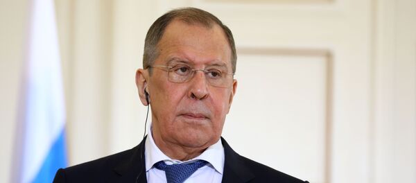 Министр иностранных дел России Сергей Лавров во время пресс-конференции по итогам встречи с министром иностранных дел Греции Никосом Дендиасом - 俄羅斯衛星通訊社