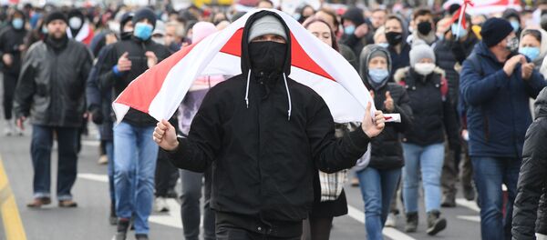 Участники несанкционированной акции Дзяды (Деды, Предки) в Минске. Участники несанкционированной акции Дзяды (Деды, Предки) в Минске. - 俄羅斯衛星通訊社