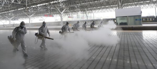 Дезинфекция от коронавируса в Китае - 俄罗斯卫星通讯社