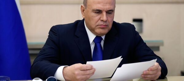 16 ноября 2020. Председатель правительства РФ Михаил Мишустин во время заседания в режиме видеоконференции президиума Координационного совета при правительстве РФ по борьбе с распространением коронавирусной инфекции на территории РФ - 俄罗斯卫星通讯社