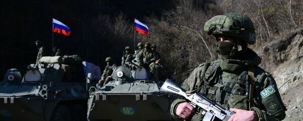 Российские миротворцы в Нагорном Карабахе.  - 俄罗斯卫星通讯社