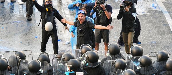 Антиправительственный митинг в Бангкоке  - 俄羅斯衛星通訊社