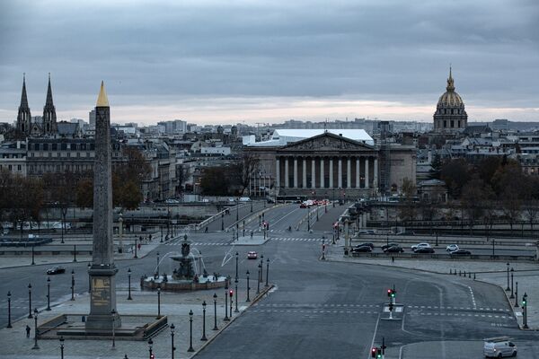 俯瞰协和广场和国民议会大厦，法国巴黎 - 俄罗斯卫星通讯社