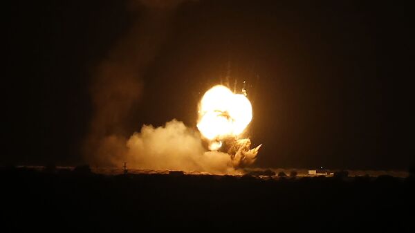 Удар Израиля по объектам в Газе  - 俄罗斯卫星通讯社