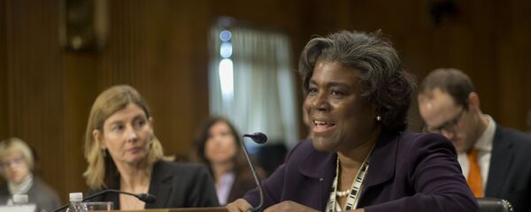 Помощник государственного секретаря по делам Африки Линда Томас-Гринфилд Помощник государственного секретаря по делам Африки Линда Томас-Гринфилд - 俄罗斯卫星通讯社