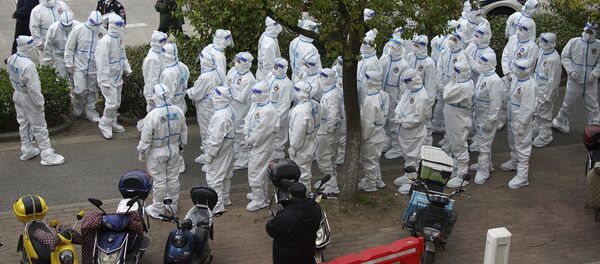 Подготовка к тестированию в аэропорту Шанхая, Китай - 俄罗斯卫星通讯社