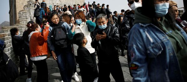 Туристы на Великой Китайской стене - 俄羅斯衛星通訊社