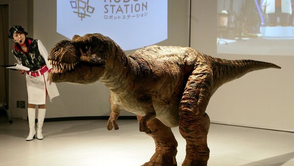 Робот-тиранозавр на выставке Aich Expo 2005 в Нагакуте, Япония - 俄罗斯卫星通讯社