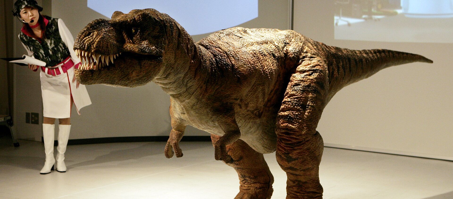 Робот-тиранозавр на выставке Aich Expo 2005 в Нагакуте, Япония - 俄羅斯衛星通訊社, 1920, 01.04.2021