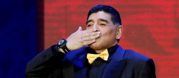 传奇球星马拉多纳2017年在克里姆林宫 - 俄罗斯卫星通讯社