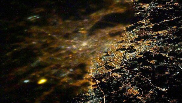 Вид на Москву с борта МКС  - 俄羅斯衛星通訊社