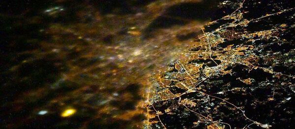 Вид на Москву с борта МКС Вид на Москву с борта МКС - 俄罗斯卫星通讯社