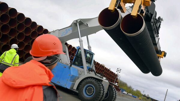 Стальные трубы для строительства газопровода Северный поток-2, Германия  - 俄羅斯衛星通訊社