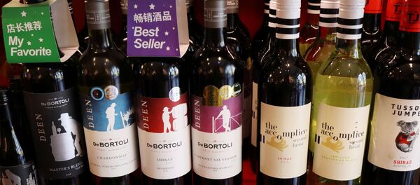 Австралийское вино в магазине в Пекине. 27 ноября 2020 - 俄罗斯卫星通讯社