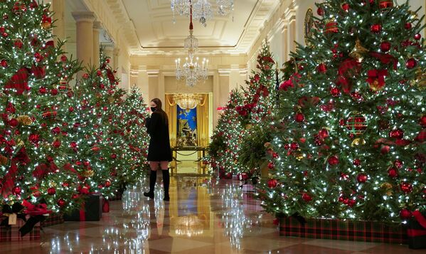 白宫的圣诞装饰 - 俄罗斯卫星通讯社