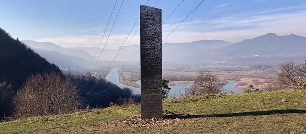 Металлический монолит в Румынии - 俄罗斯卫星通讯社