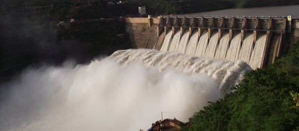 Шрисайламская гидроэлектростанция. Индия Шрисайламская гидроэлектростанция. Индия - 俄罗斯卫星通讯社