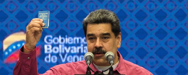 Президент Венесуэлы Николас Мадуро на брифинге после своего участия в голосовании на выборах в Нацассамблею (однопалатный парламент) республики.  - 俄羅斯衛星通訊社