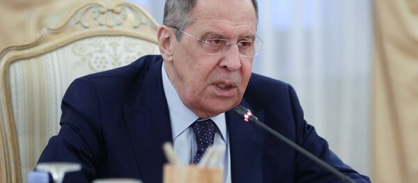 Министр иностранных дел РФ Сергей Лавров во время встречи в Москве с министром иностранных дел Армении Арой Айвазяном. Министр иностранных дел РФ Сергей Лавров во время встречи в Москве с министром иностранных дел Армении Арой Айвазяном. - 俄罗斯卫星通讯社