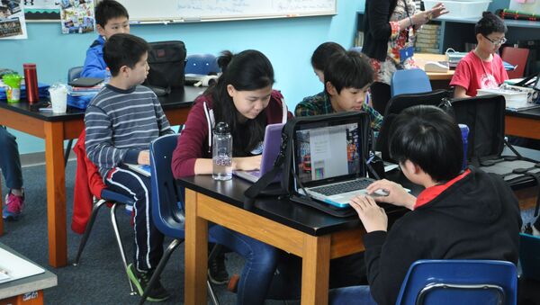 Дети за компьютерами в школе. Китай - 俄羅斯衛星通訊社