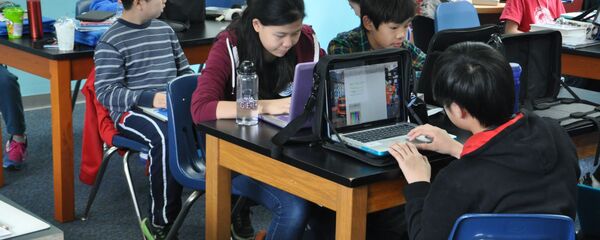 Дети за компьютерами в школе. Китай - 俄罗斯卫星通讯社