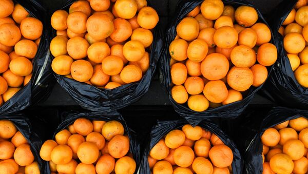 Мешки с мандаринами - 俄羅斯衛星通訊社