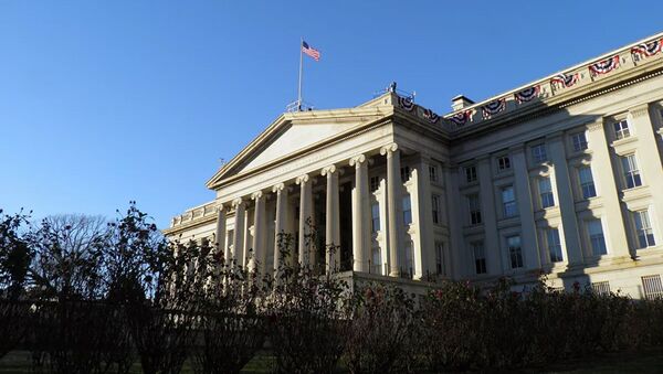 Здание Министерства финансов США в Вашингтоне. - 俄羅斯衛星通訊社