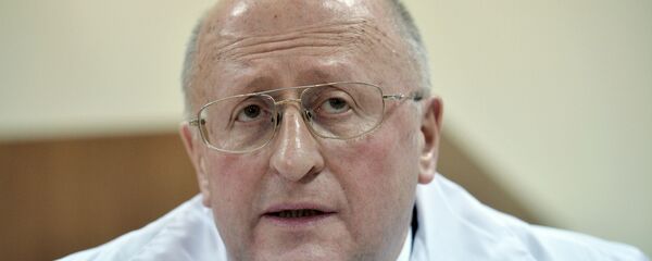 Директор института ГУ НИИ эпидемиологии и микробиологии имени Н.Ф. Гамалеи, академик РАМН, профессор Александр Гинцбург - 俄羅斯衛星通訊社