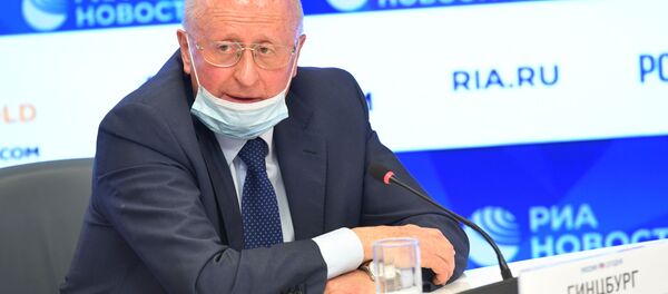 Директор Научно-исследовательского института эпидемиологии и микробиологии имени Н. Ф. Гамалеи Александр Гинцбург на пресс-конференции Исследование популяционного иммунитета к новой коронавирусной инфекции в городе Москва. - 俄罗斯卫星通讯社