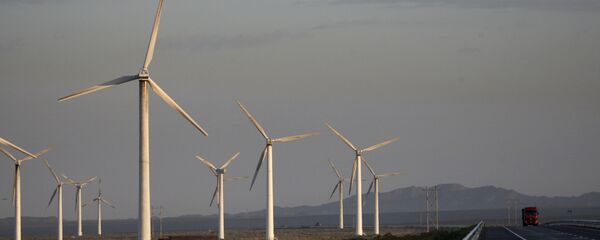 Ветряные мельницы в Китае. - 俄罗斯卫星通讯社