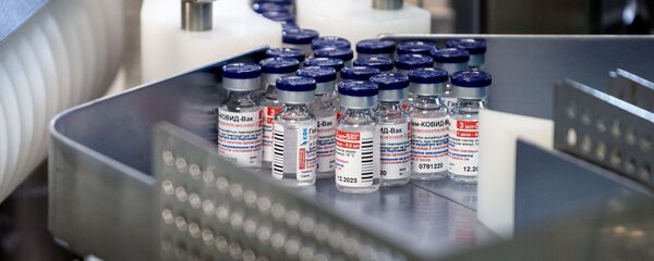 Производство вакцины Sputnik V в Карагандинском фармацевтическом комплексе. Производство вакцины Sputnik V в Карагандинском фармацевтическом комплексе. - 俄羅斯衛星通訊社