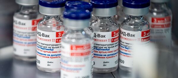 Производство вакцины Sputnik V в Карагандинском фармацевтическом комплексе. Производство вакцины Sputnik V в Карагандинском фармацевтическом комплексе. - 俄羅斯衛星通訊社