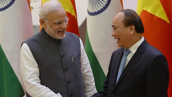 Indian Prime Minister Narendra Modi and Vietnam’s Prime Minister Nguyen Xuan Phuc - 俄羅斯衛星通訊社