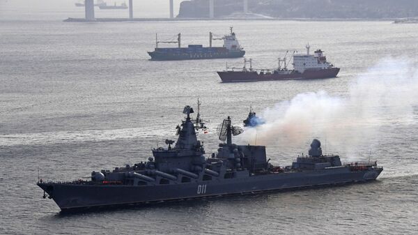 俄羅斯太平洋艦隊遠洋訓練編隊在太平洋水域進行導彈和火炮試射 - 俄羅斯衛星通訊社