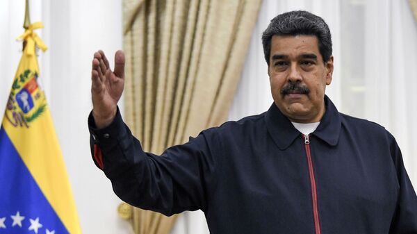 Президент Венесуэлы Николас Мадуро перед началом встречи в Каракасе - 俄羅斯衛星通訊社