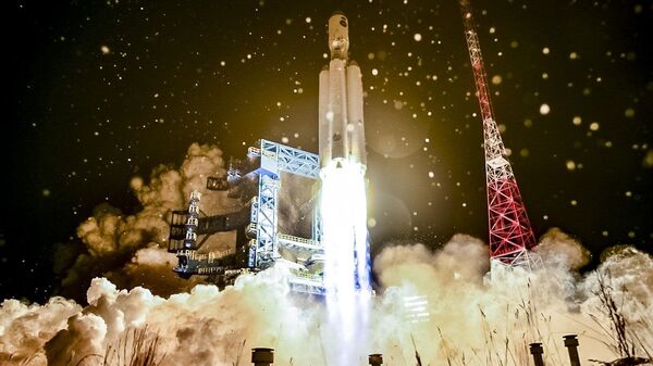 Испытательный пуск тяжелой ракеты-носителя Ангара-А5 с космодрома Плесецк - 俄罗斯卫星通讯社