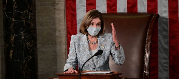 Спикер Нэнси Пелоси на первом заседании 117-го Конгресса США - 俄罗斯卫星通讯社