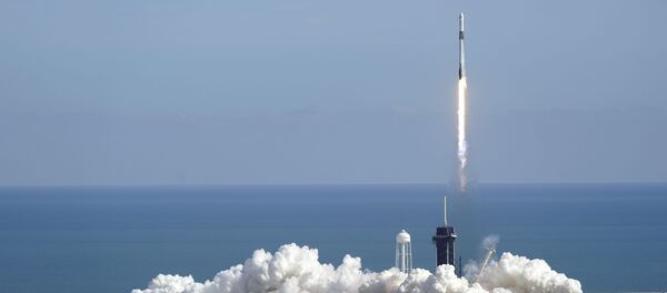 Старт ракеты-носителя Falcon 9 - 俄罗斯卫星通讯社