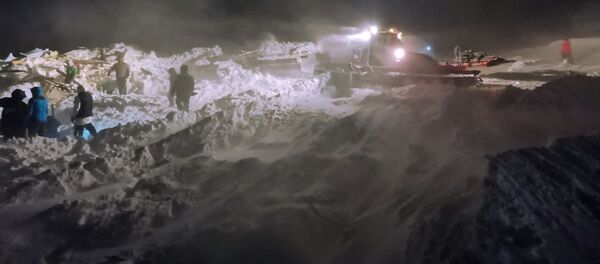 Последствия схода лавины в Красноярском крае Последствия схода лавины в Красноярском крае - 俄罗斯卫星通讯社