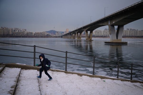 韓國遇超強寒流致漢江江水封凍 - 俄羅斯衛星通訊社