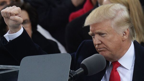 Президент США Дональд Трамп на церемонии инаугурации в Вашингтоне - 俄罗斯卫星通讯社