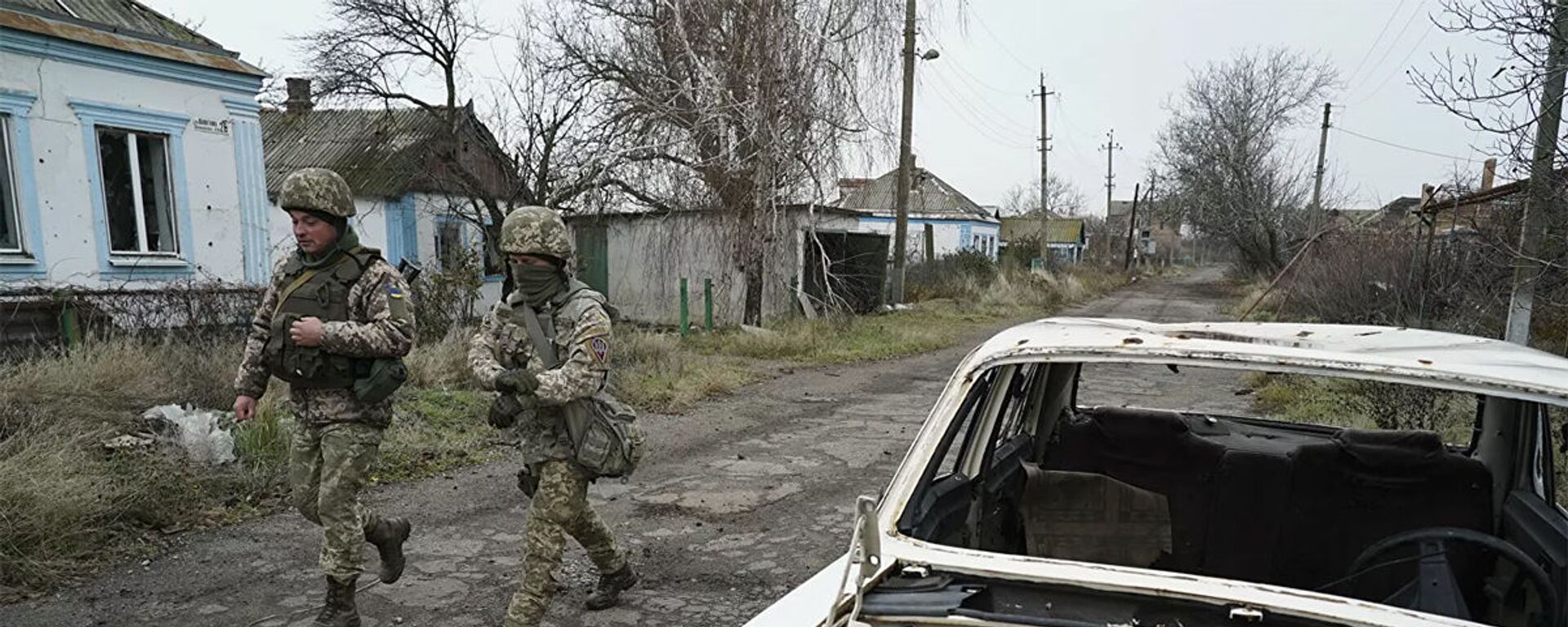 Украинские военные на линии разграничения в Донбассе. 28 ноября 2018 - 俄罗斯卫星通讯社, 1920, 08.03.2021