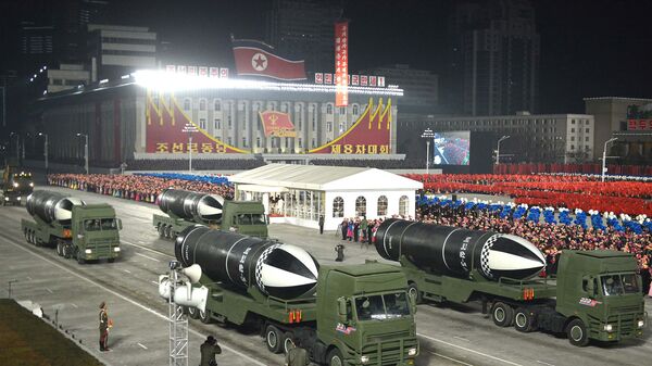朝鲜在准备或在新年举行的阅兵式 - 俄罗斯卫星通讯社