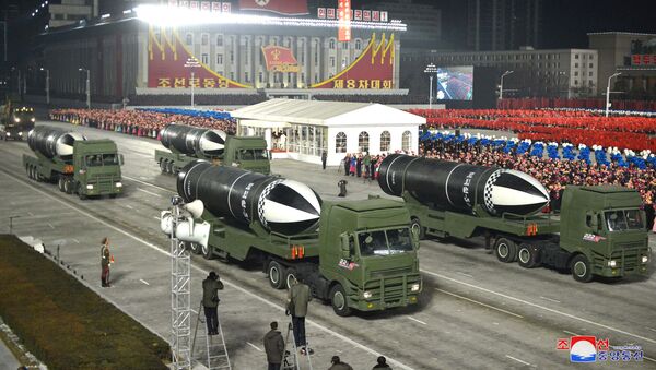 Военный парад по случаю VIII съезда Трудовой партии Кореи в Пхеньяне - 俄羅斯衛星通訊社