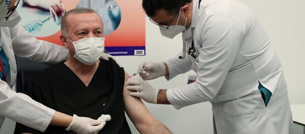 Вакцинация президента Турции Вакцинация президента Турции - 俄罗斯卫星通讯社