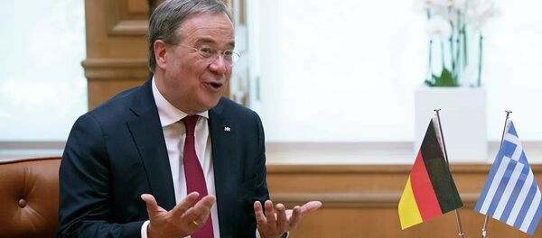 Немецкий политик, член партии Христианско-демократический союз Армин Лашет Немецкий политик, член партии Христианско-демократический союз Армин Лашет - 俄羅斯衛星通訊社